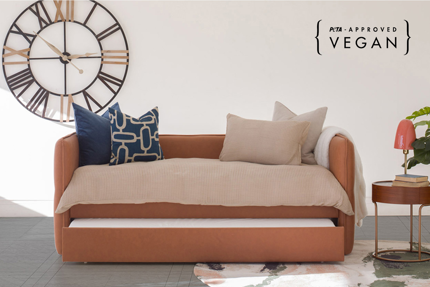 Kale Day Bed | Single | 3ft | Cognac