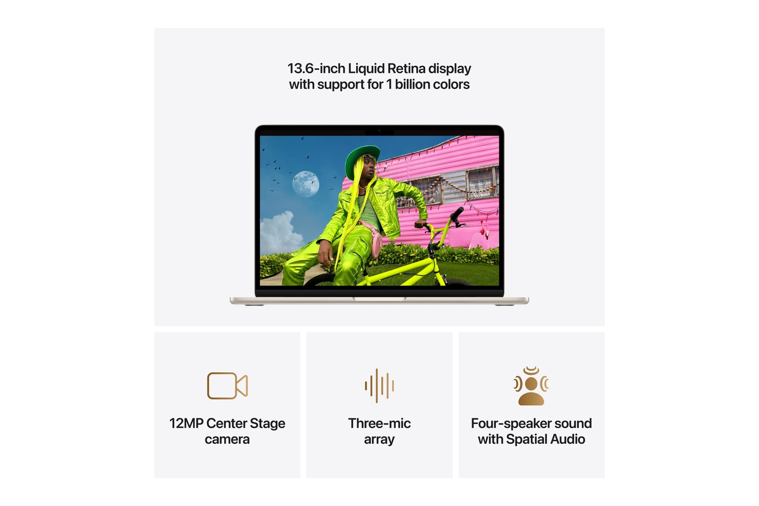 MacBook Air 13" | M5 | 10-Core CPU | 16GB | 1TB | Starlight (2026)