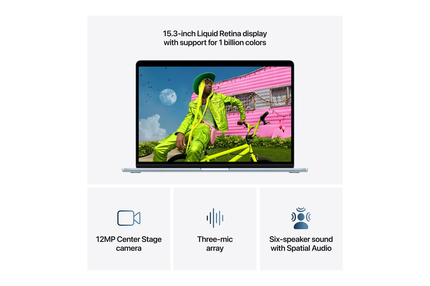 MacBook Air 15" | M5 | 10-Core CPU | 16GB | 512GB | Sky Blue (2026)