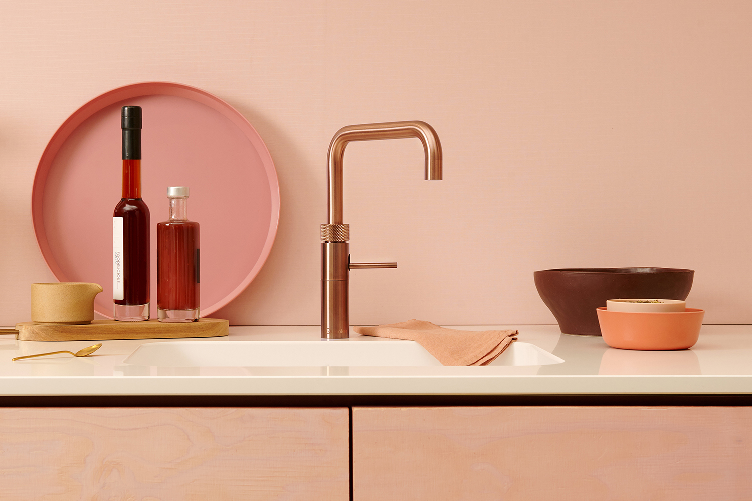 Quooker Fusion Square Tap | Rose Copper | FNSRCO