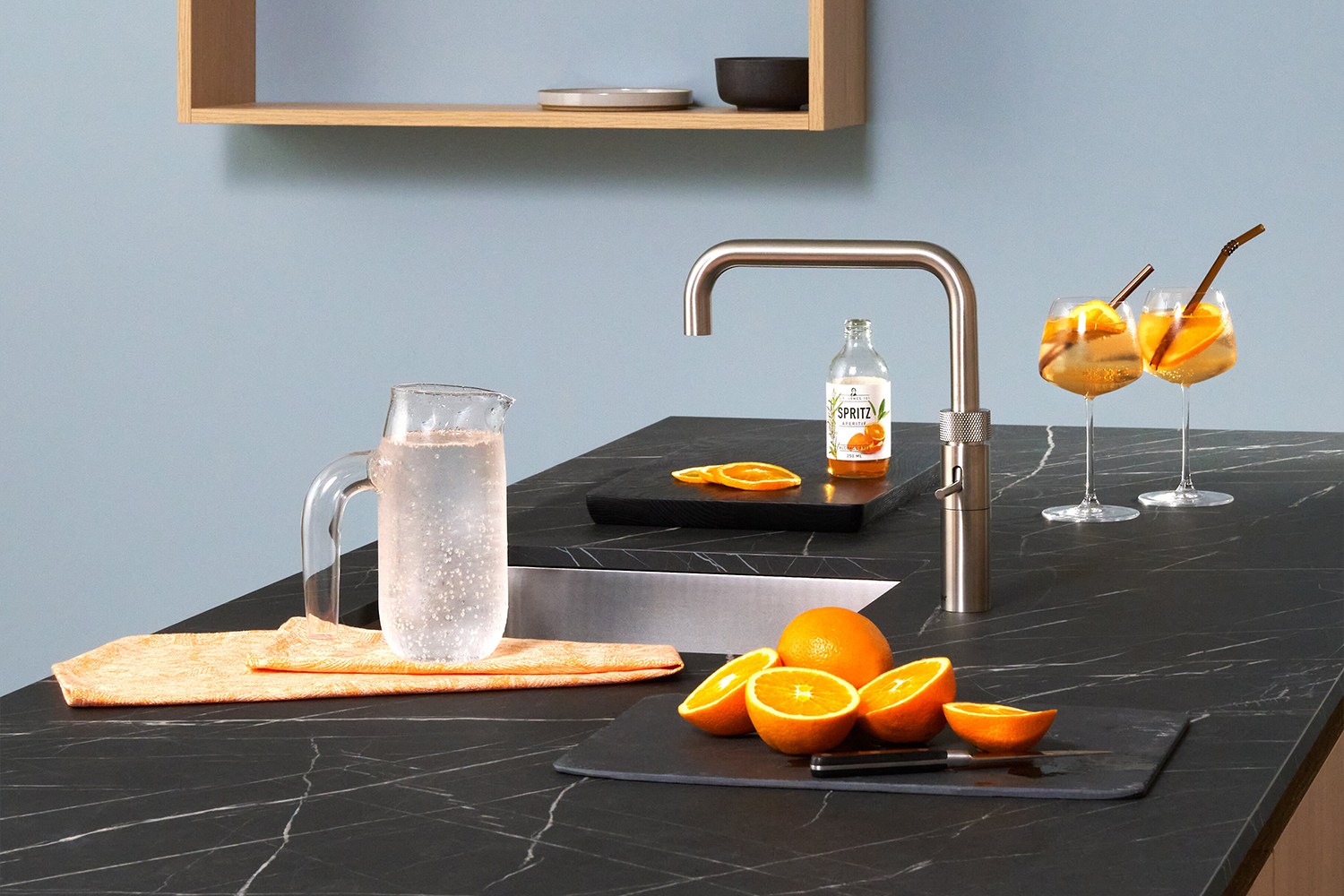 Quooker Fusion Square Tap | Stainless Steel | FNSSST