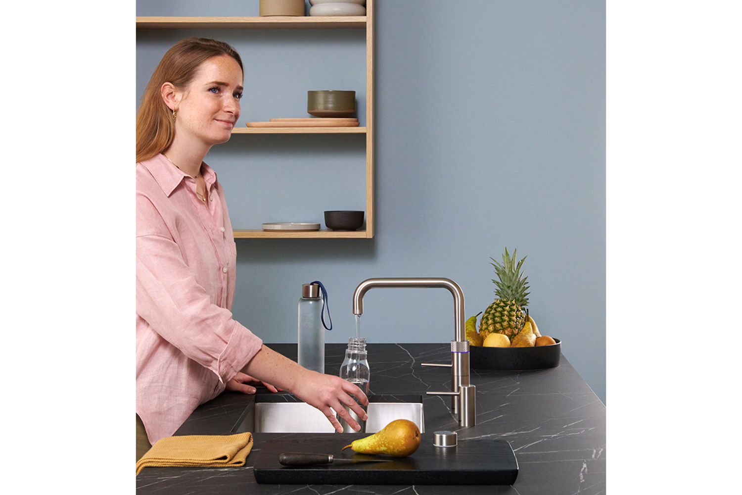 Quooker Fusion Square Tap | Stainless Steel | FNSSST