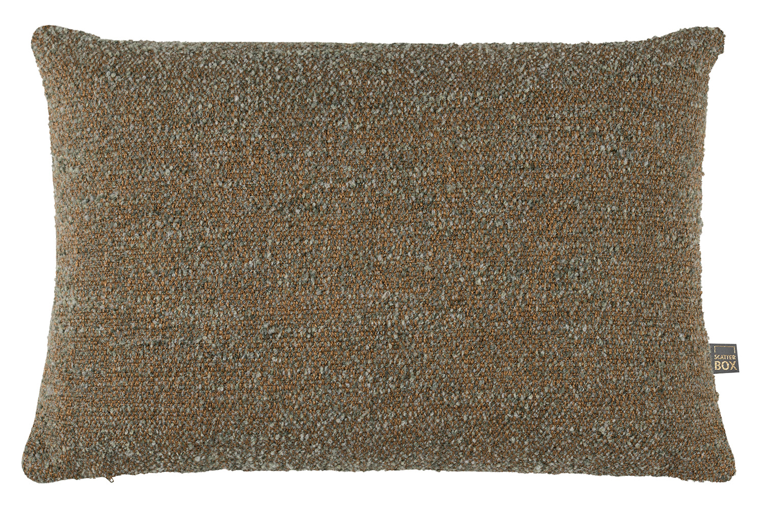 Zari Cushion | Copper/Green | 45 x 60 cm