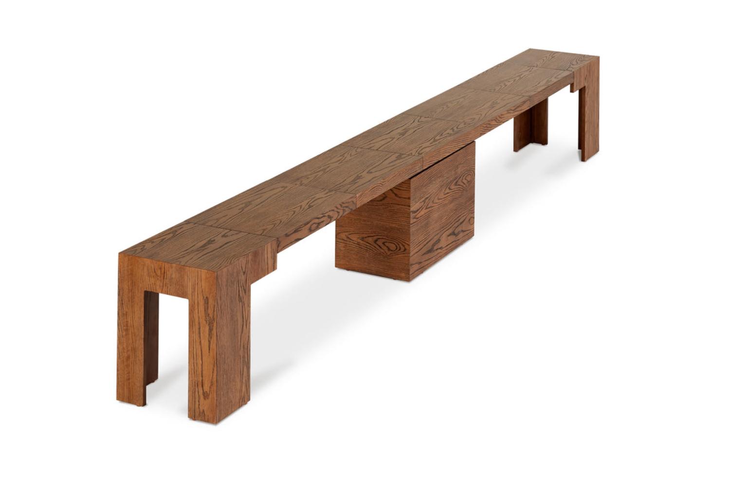 Transformer Bench | American Walnut | Including 5 Extension Panels