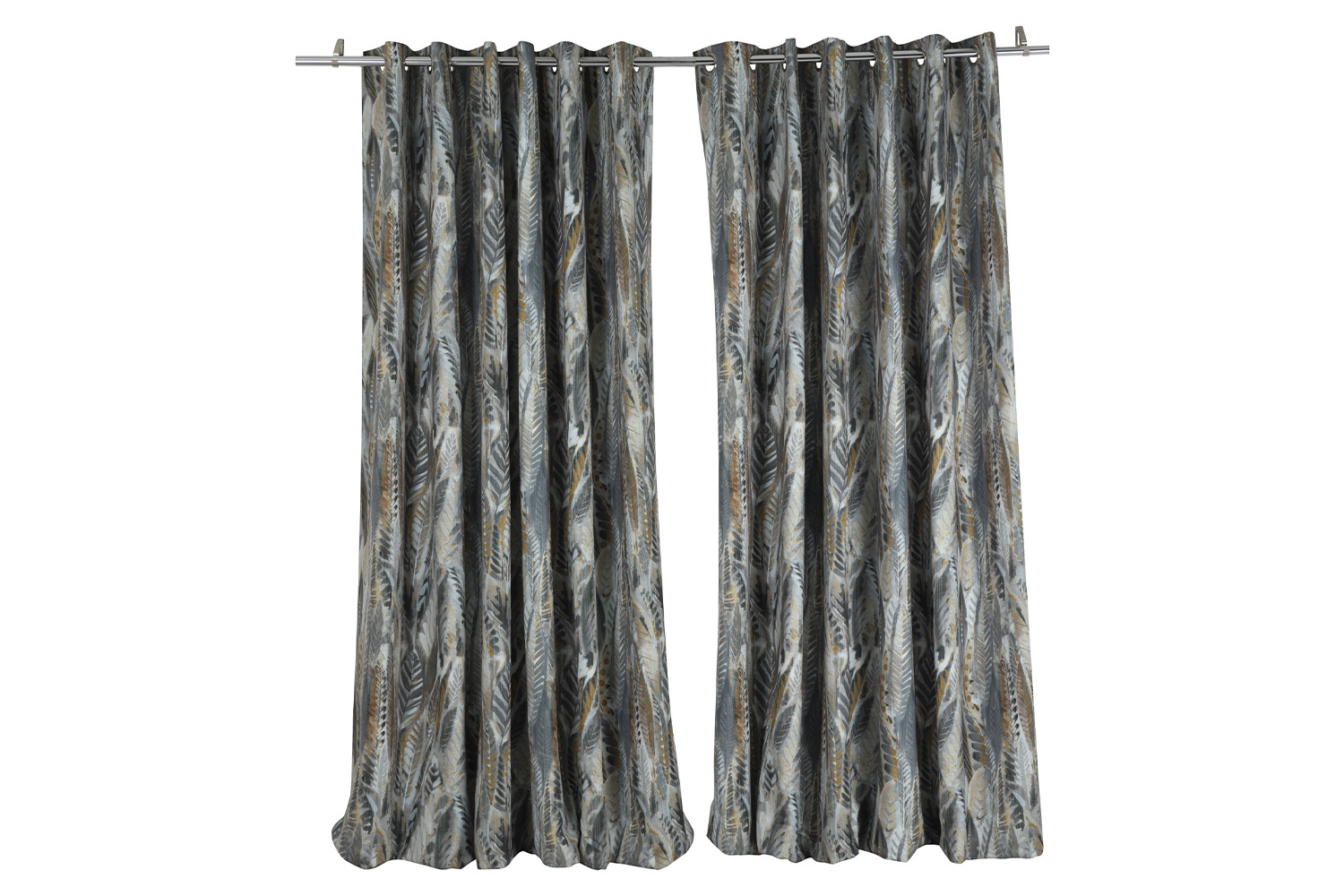 Aven Curtain | Blue/Gold | 335 x 274 cm