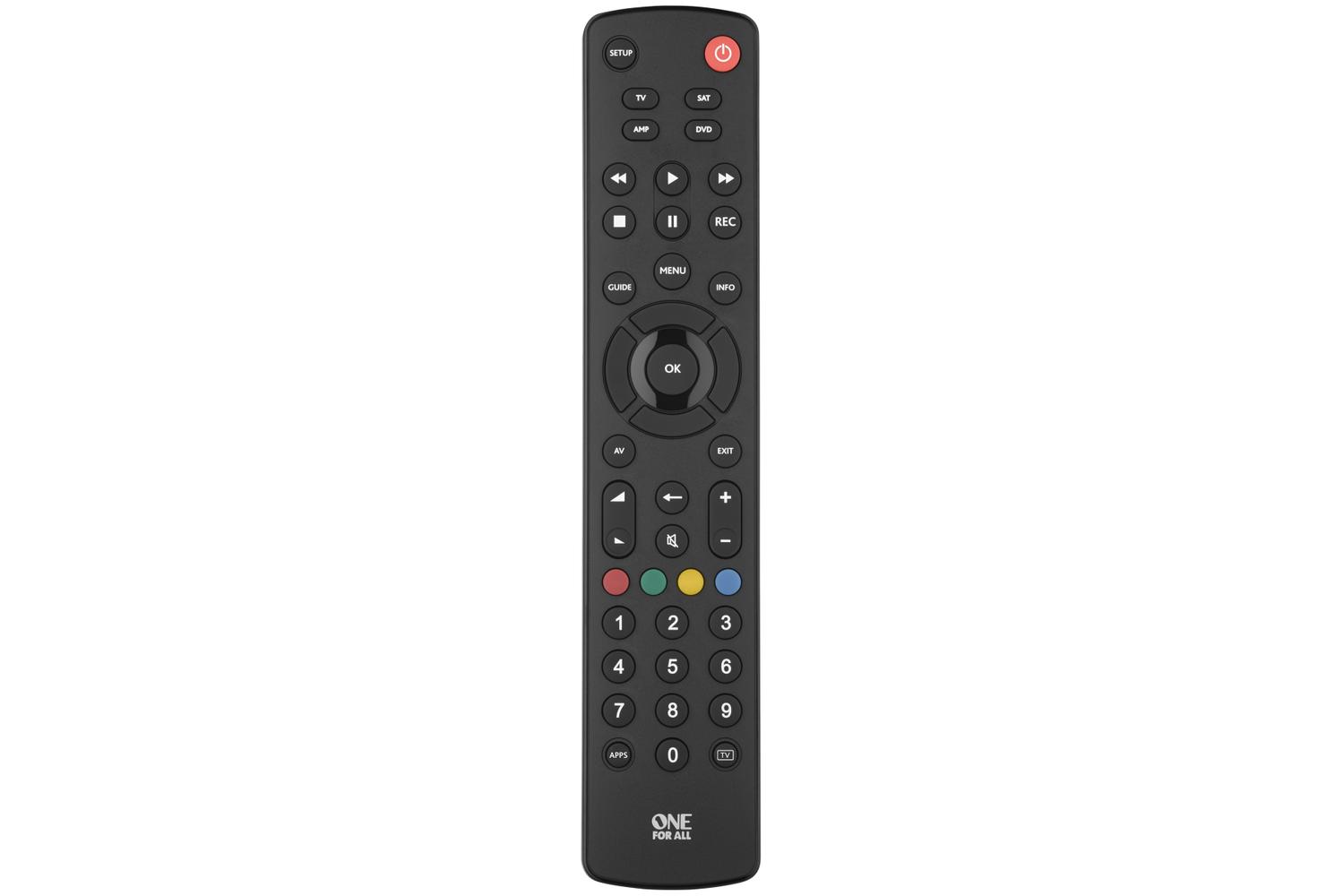 One4all | Ofa Contour | Universal Remote Controls | For Up To 4 Devices |[Ex-Display  URC1240]