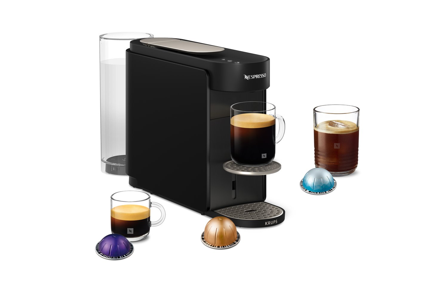 Nespresso Vertuo Up Pod Coffee Machine by Krups | XN9408G0 | Black