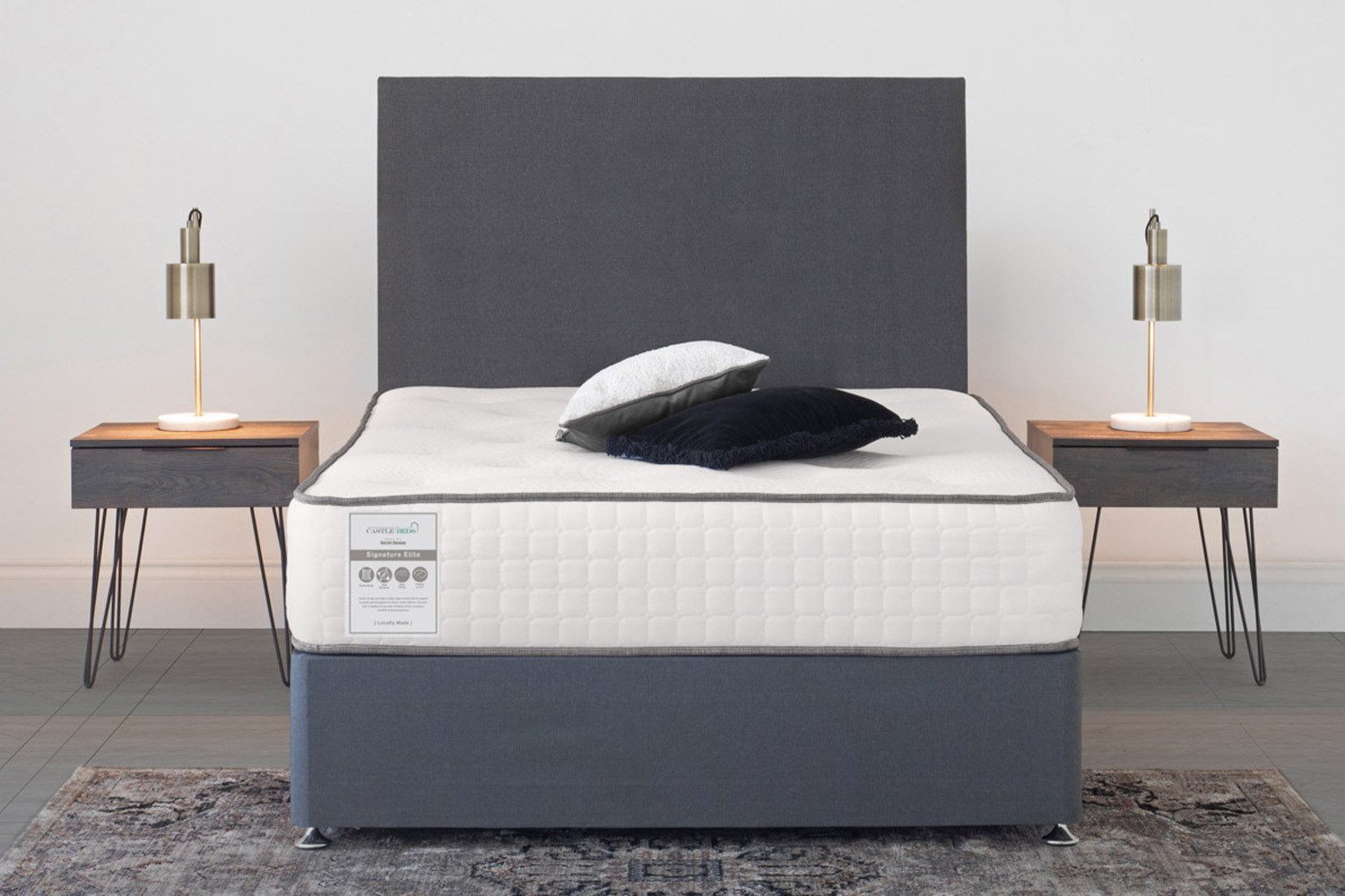 Castlebeds | Signature Elite Bed Bundle | King | 5ft | Colour Options