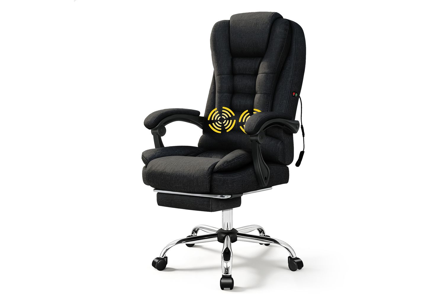 Alfordson Office Chair | Massage Ergonomic Fabric | Black