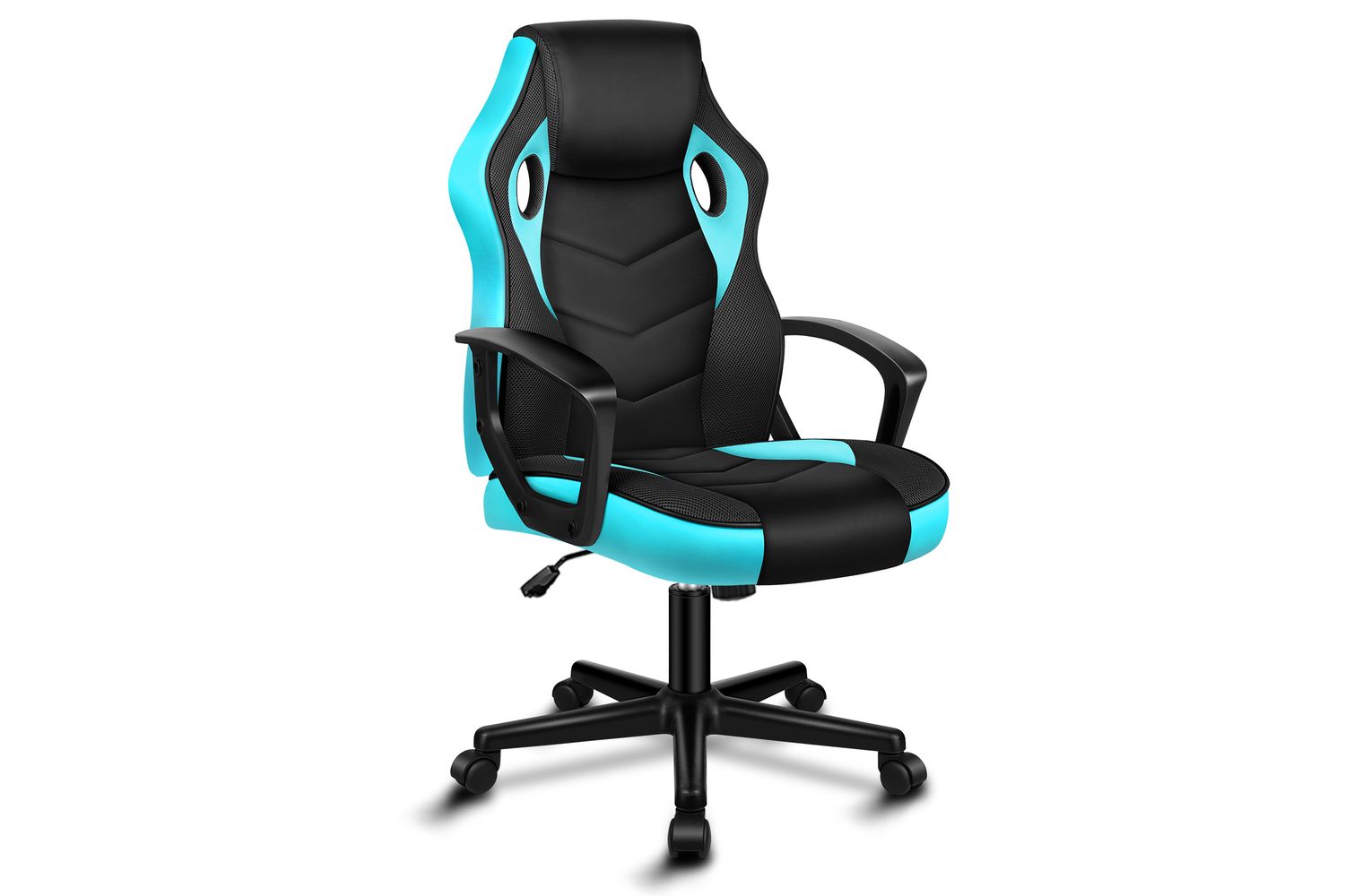 Alfordson Computer Gaming Desk Chair | Ergonomic Pu Leather Mesh | Cyan