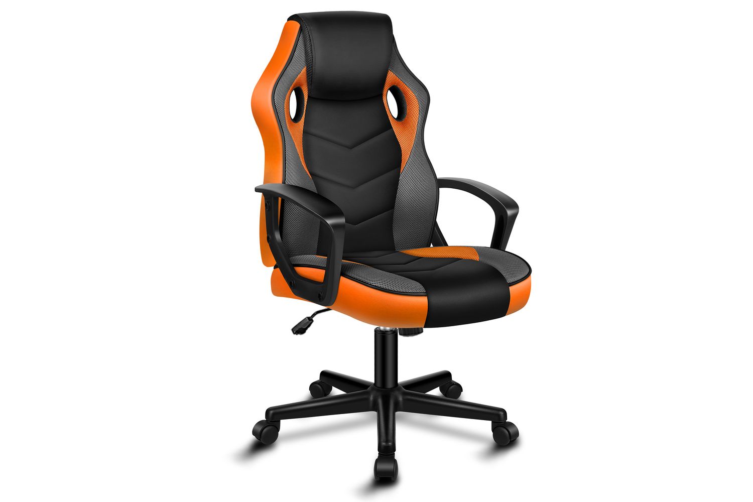 Alfordson Computer Gaming Desk Chair | Ergonomic Pu Leather Mesh | Orange