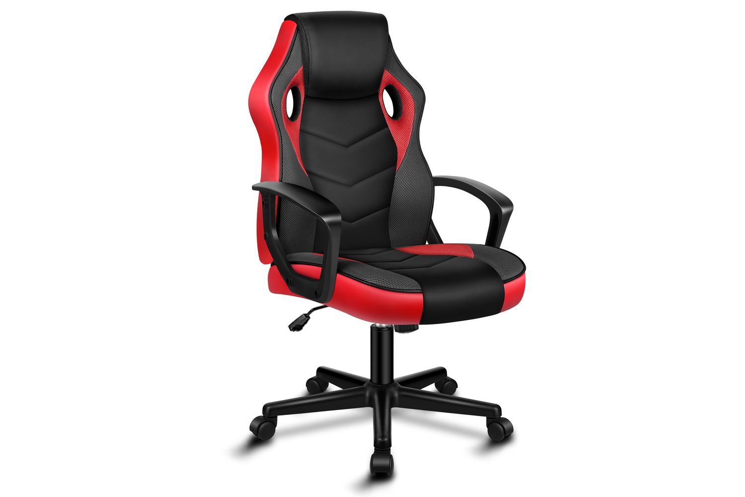 Alfordson Computer Gaming Desk Chair | Ergonomic Pu Leather Mesh | Red ...