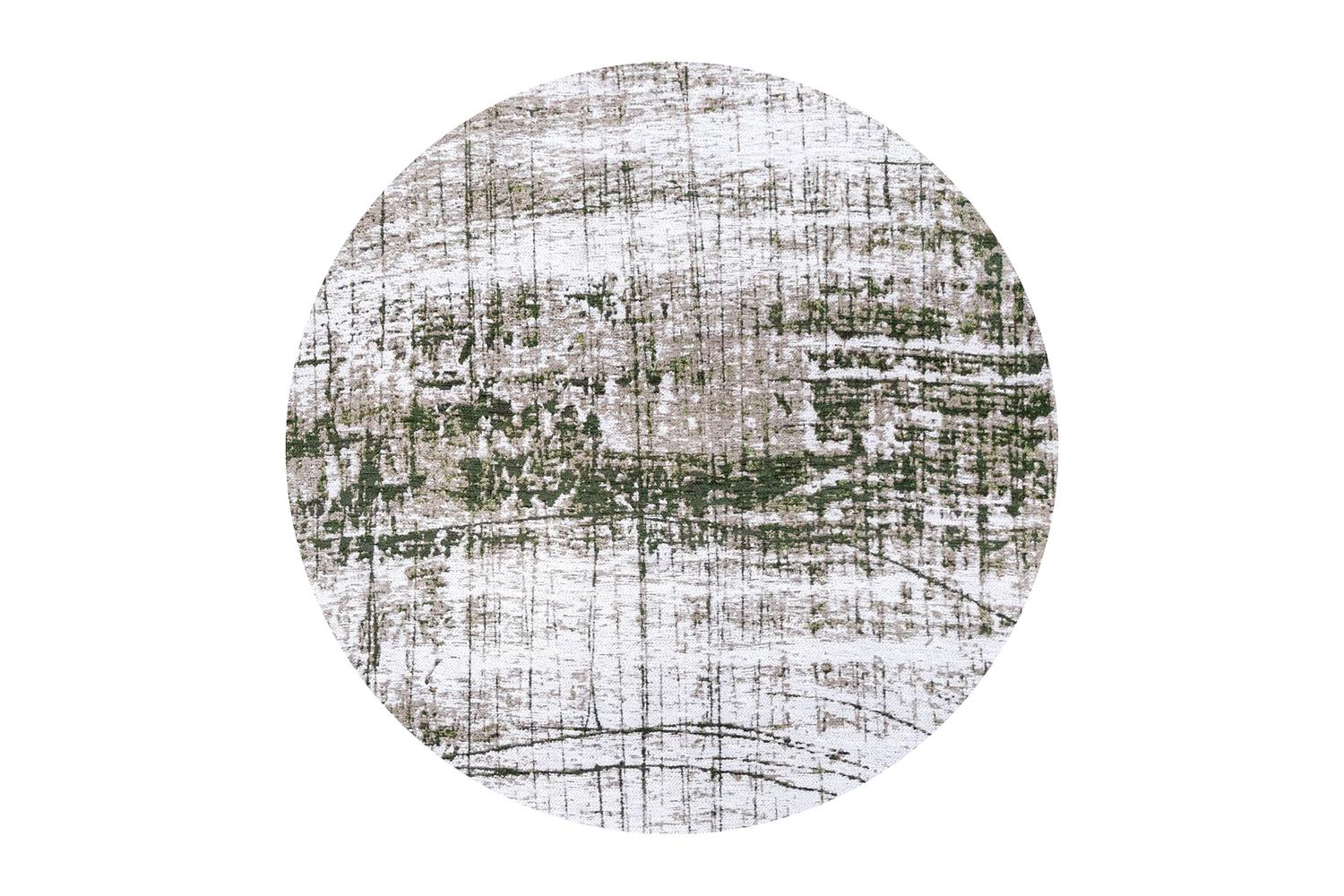 Louis De Poortere Central Green Rug | Flatweave | 290 X 290 Cm