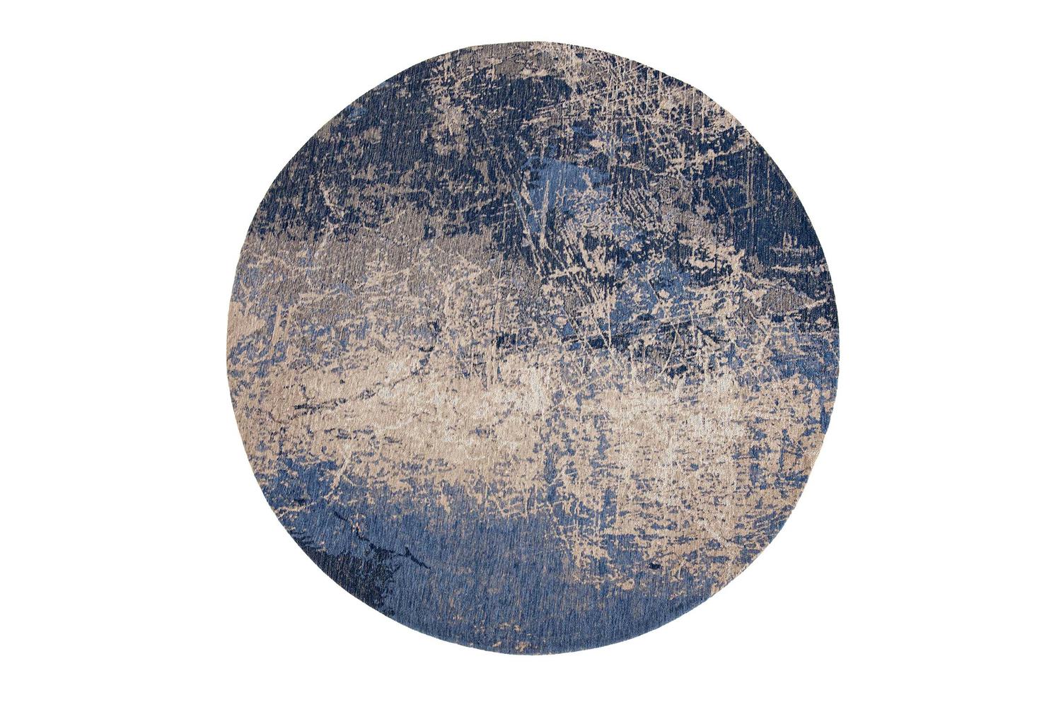 Louis De Poortere Abyss Blue Rug | Polyester | 290 X 290 Cm