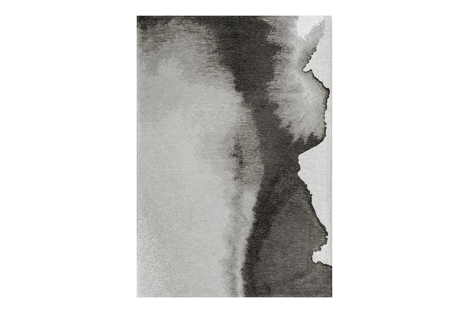 Louis De Poortere Black Shadow Rug | Polyester | 170 X 240 Cm