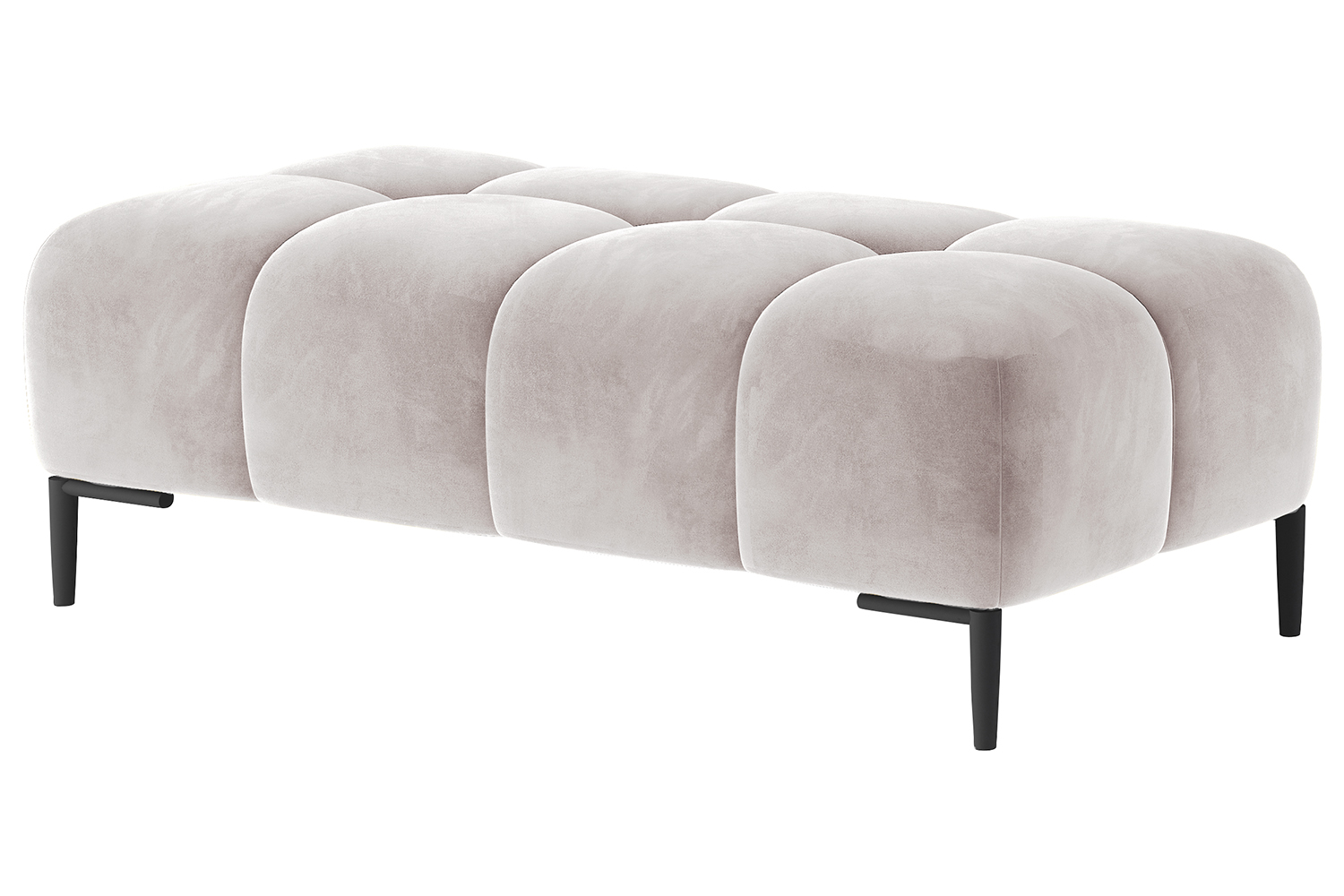 Cassie XL Footstool | Fabric | Cream