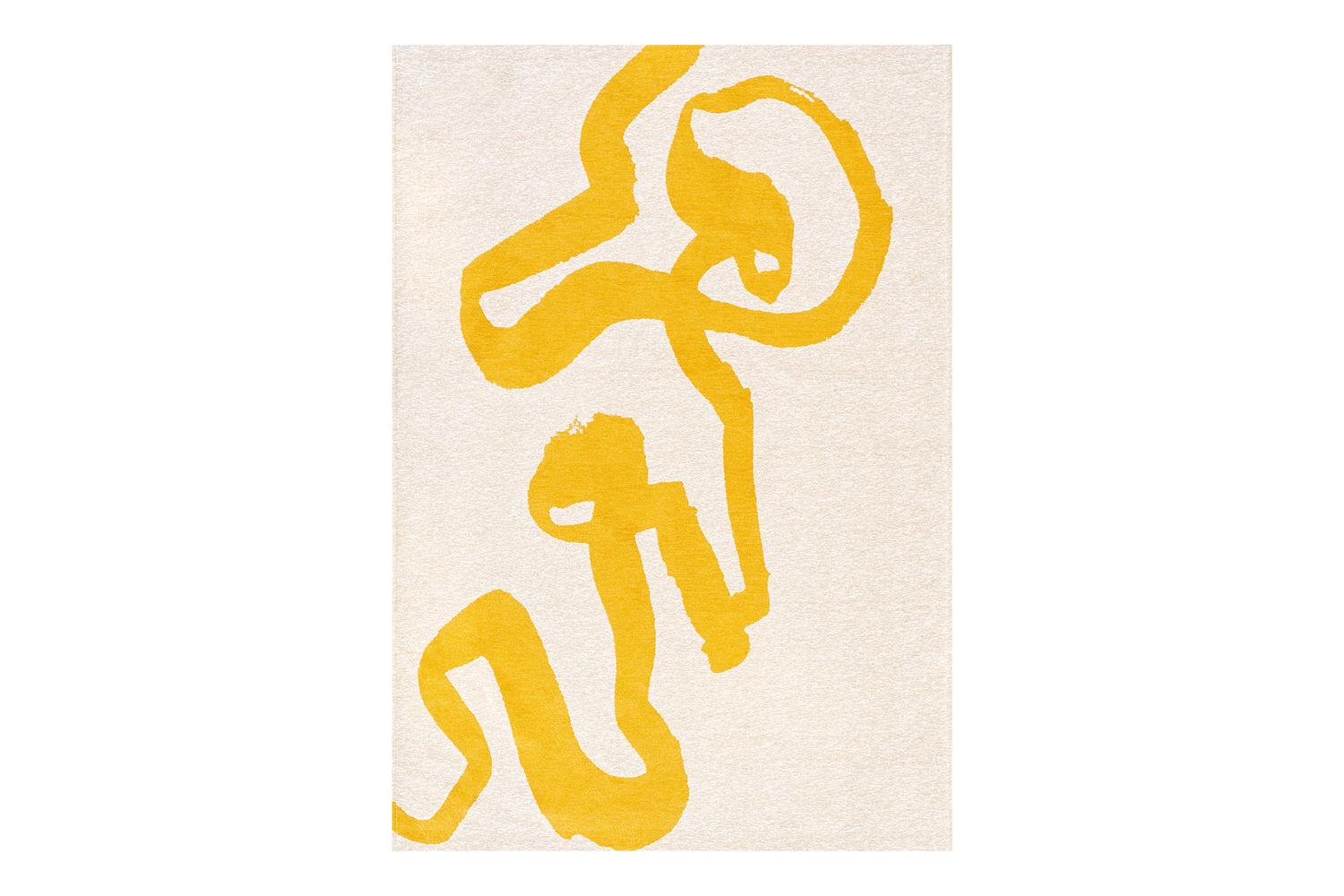 Louis De Poortere Pure Yellow Rug | Polyester | 140 X 200 Cm