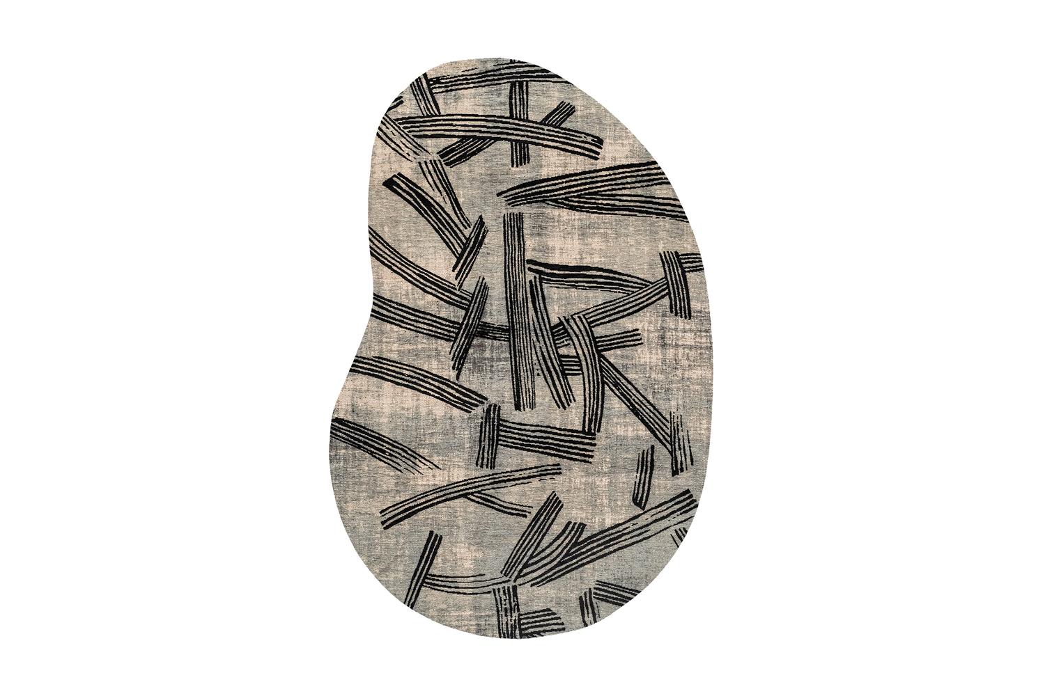 Louis De Poortere Dark Street Rug | Polyester | 170 X 235 Cm