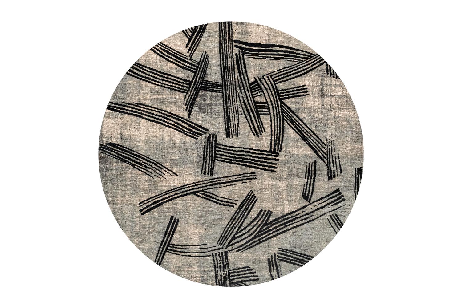 Louis De Poortere Dark Street Rug | Polyester | 240 X 240 Cm