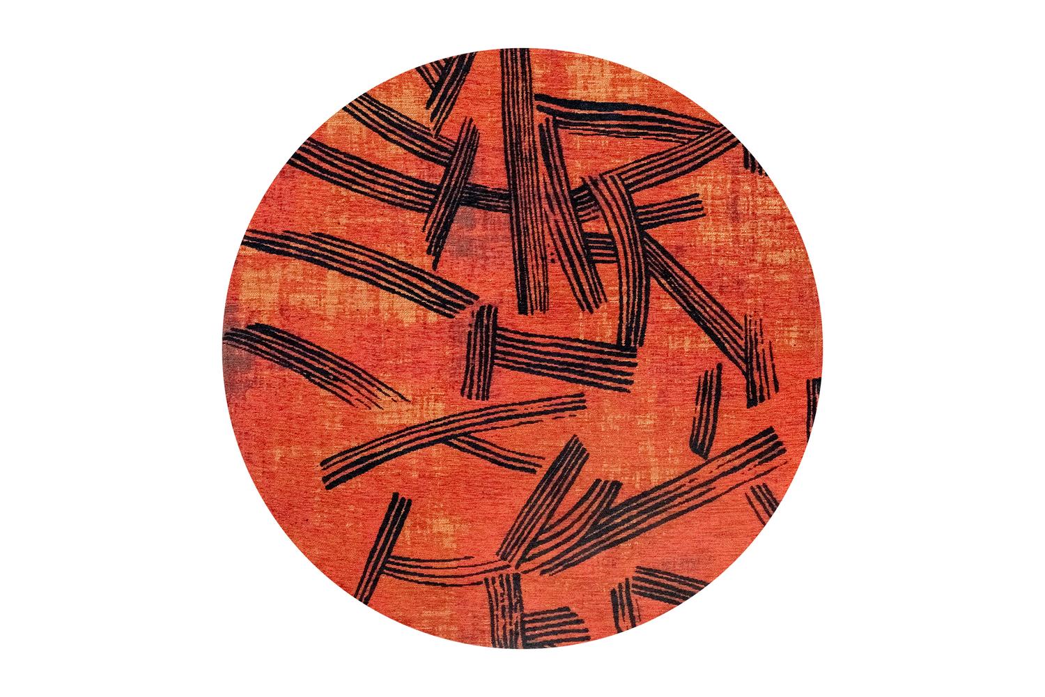 Louis De Poortere Ginger Chocolat Rug | Polyester | 140 X 140 Cm