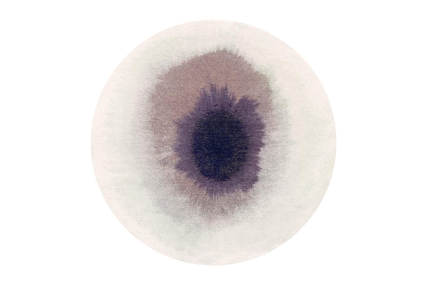 Louis De Poortere Purple Smoke Rug | Polyester | 140 X 140 Cm