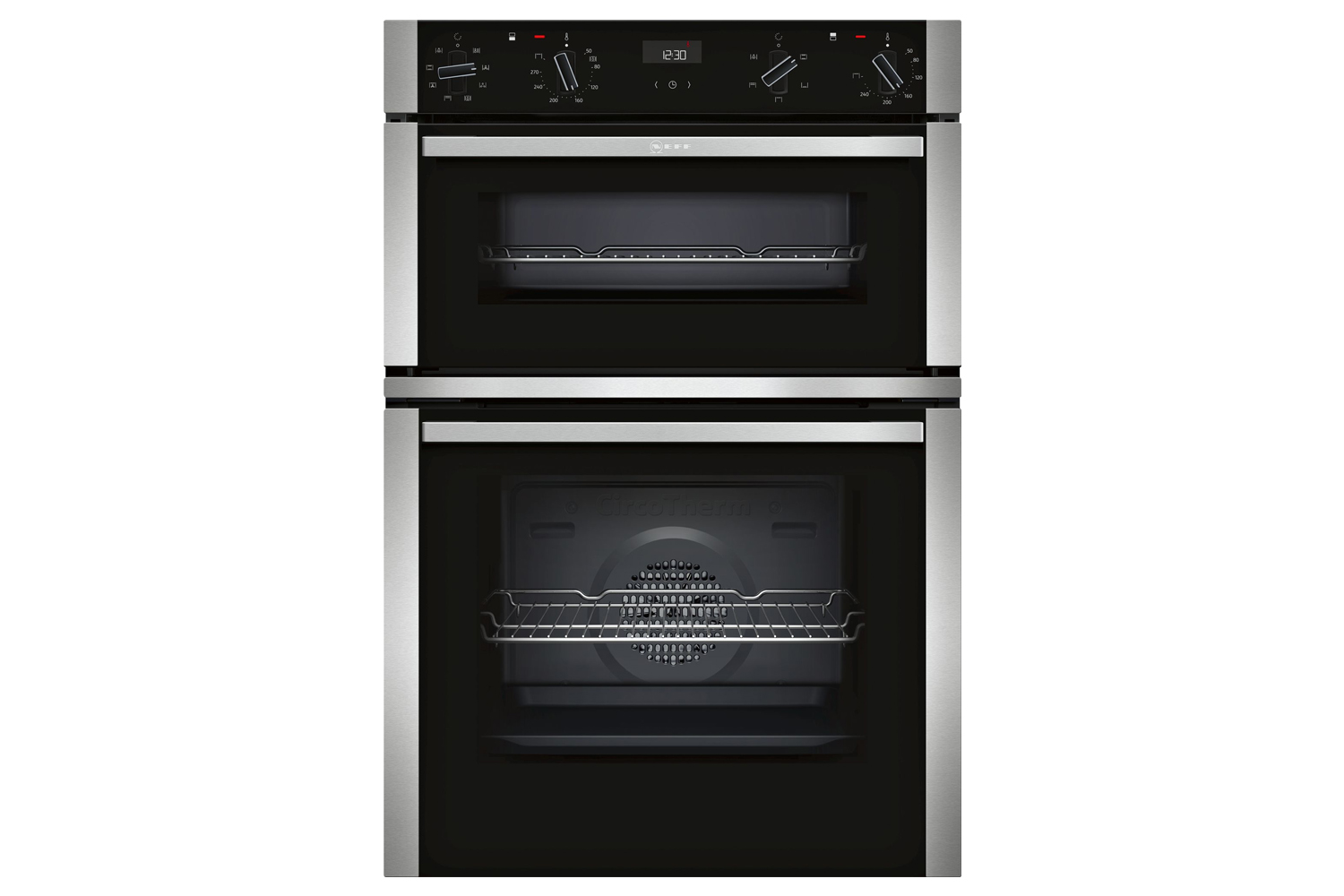 Neff built in deals double oven brown