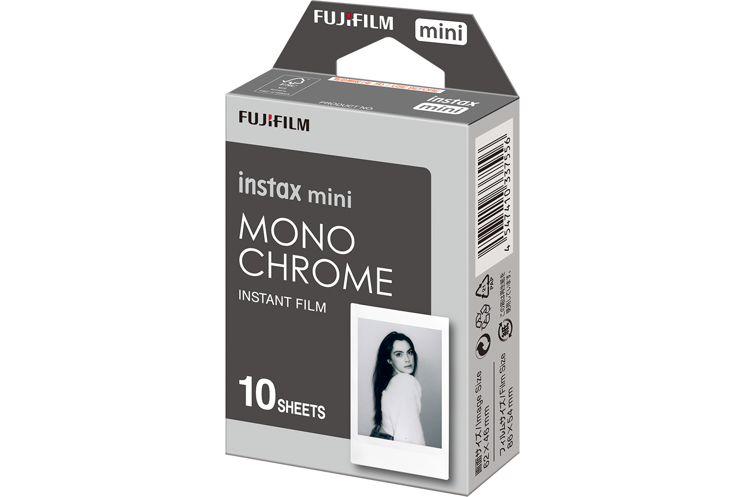 Fujifilm Instax Mini Instant Film Monochrome | 10 Sheets