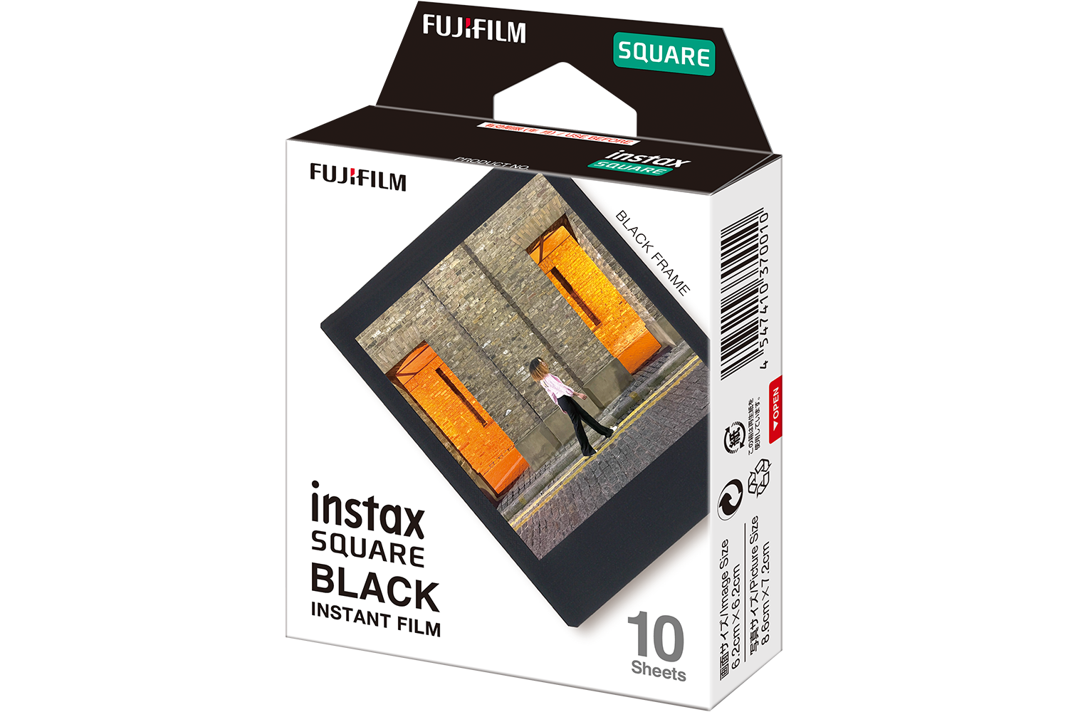 Fujifilm Instax Square Black Instant Film | 10 Sheets