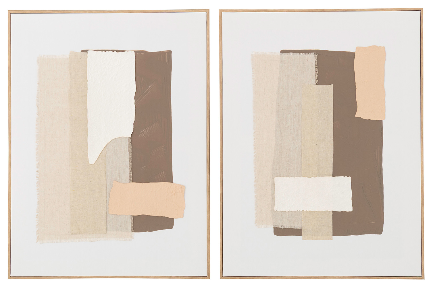 3D Objects Framed Print Wall Art | Beige/Brown | 60 x 45 cm | Assorted Design (1 Piece)