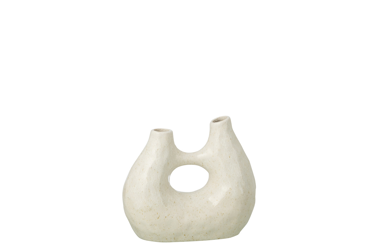 Jeanne Stoneware Vase | White | Small