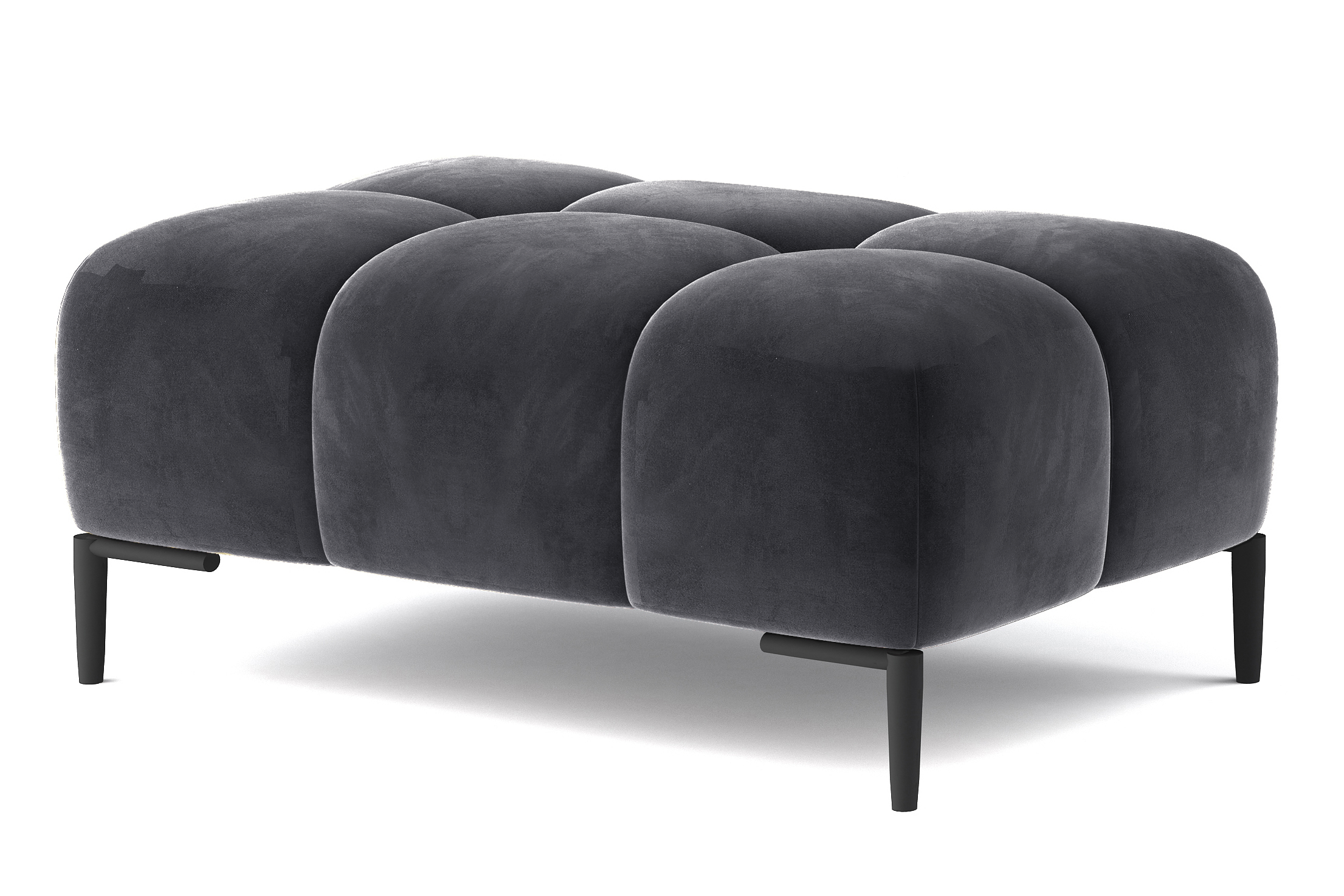 Cassie S Footstool | Fabric | Grey