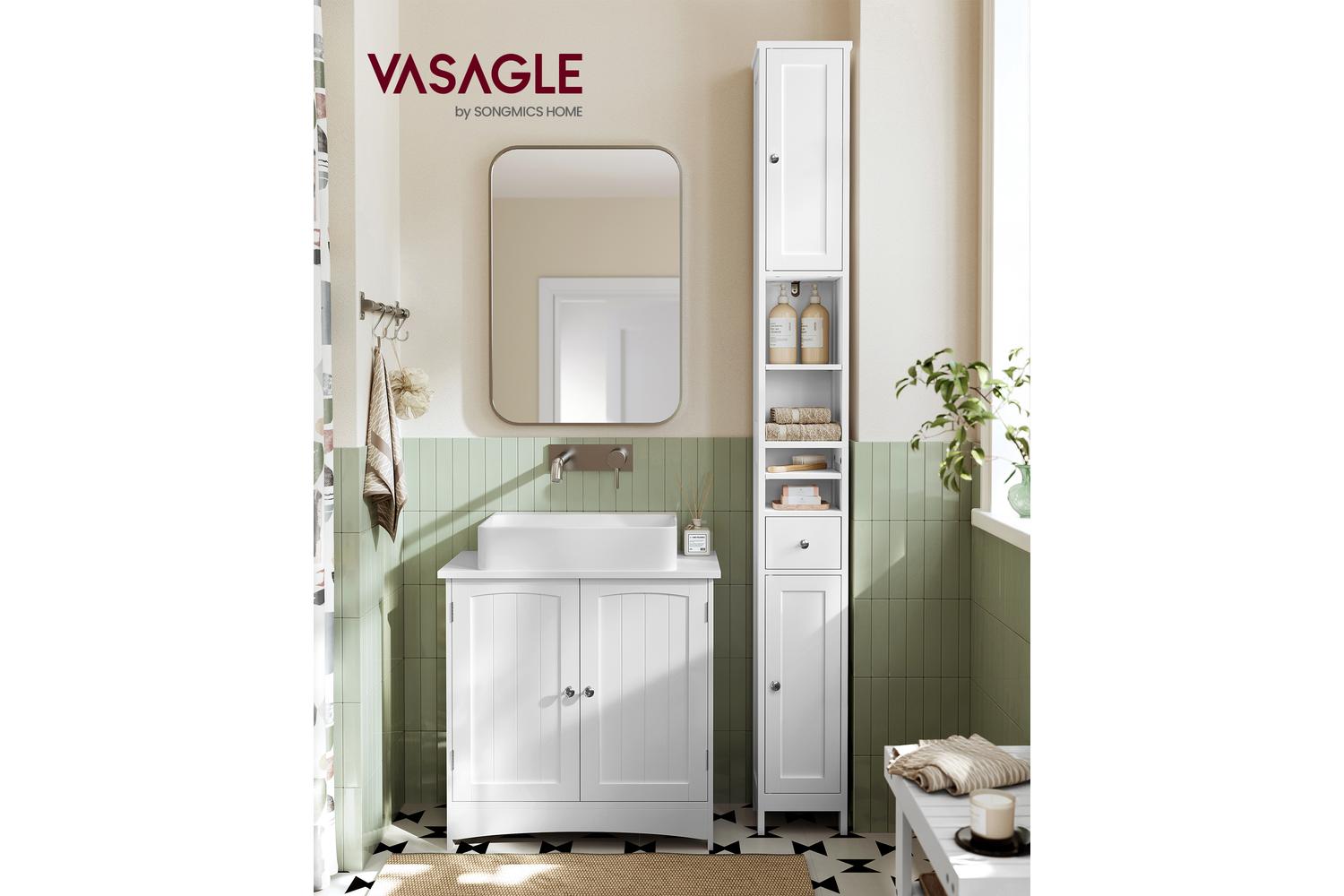 Vasagle Storage Cabinet | Bathroom Storage Cabinet | 180 Cm