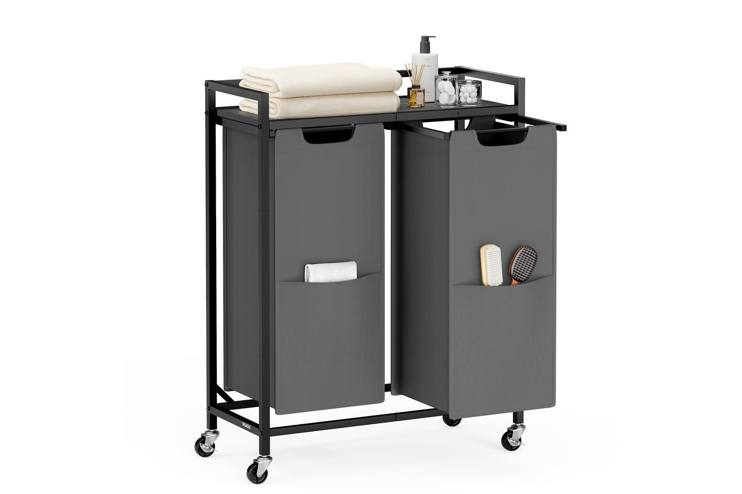 Vasagle Laundry Hamper | Laundry Basket | Steel And Particleboard