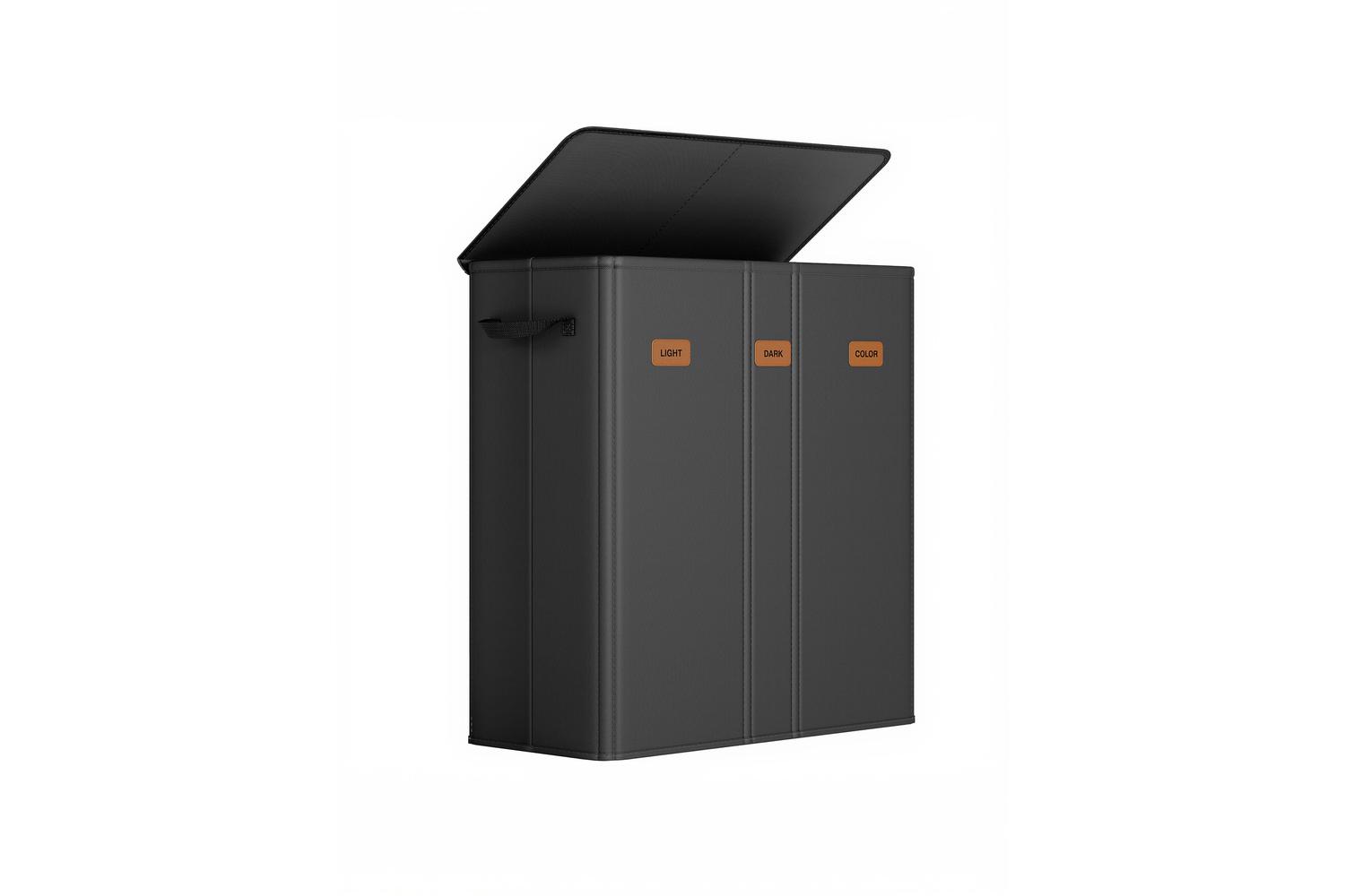 Songmics Laundry Hamper | Laundry Basket | Oxford Fabric | 3 Compartments