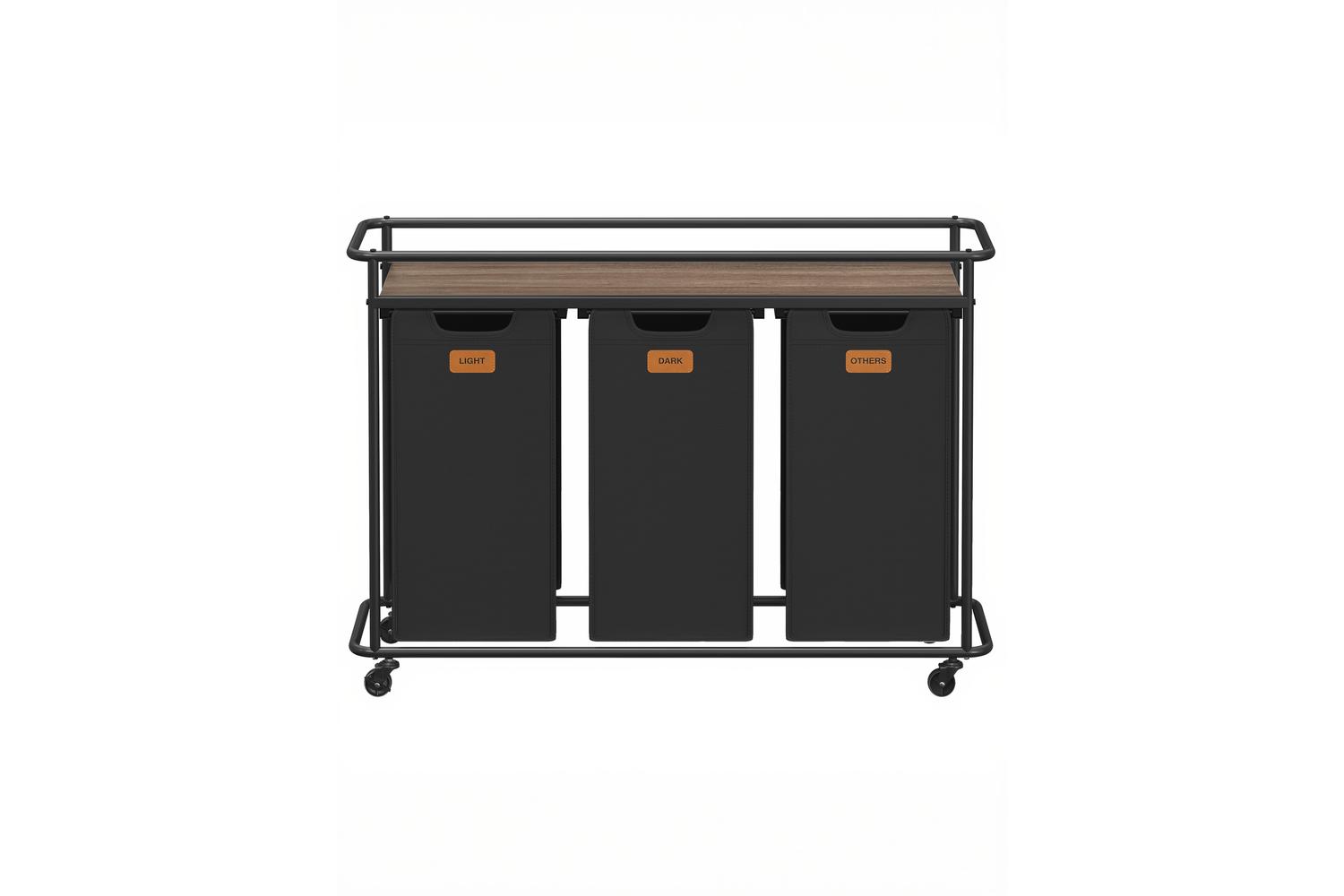 Vasagle Laundry Basket | Laundry Sorter | Steel & Oxford Fabric | 150 Litre