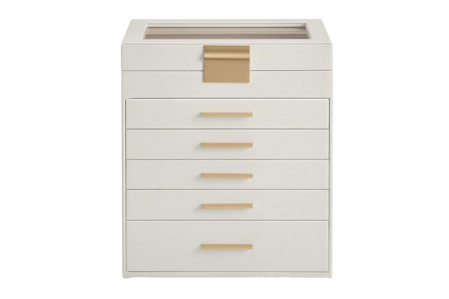 Songmics Jewelry Box | Jewelry Organizer | Pu & Mdf | 16.3 X 25.1 X 29 Cm