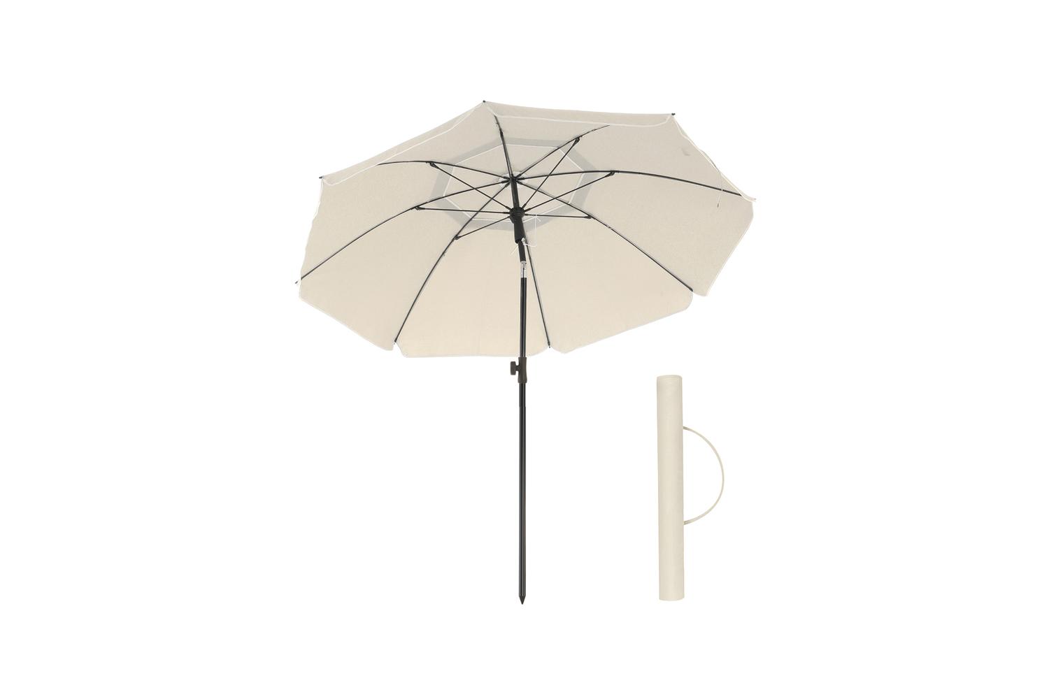 Songmics Beach Umbrella | Beach Parasol | Pa-coated Canopy | Upf 50+