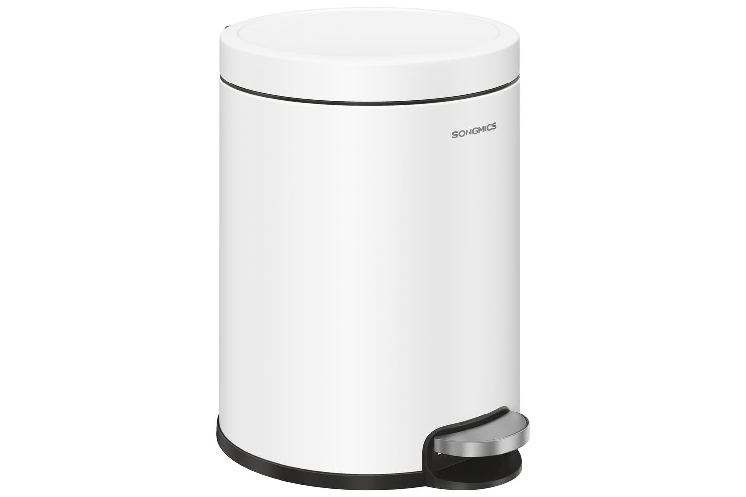 Songmics Trash Can | Rubbish Bin | Steel | 6 Litre