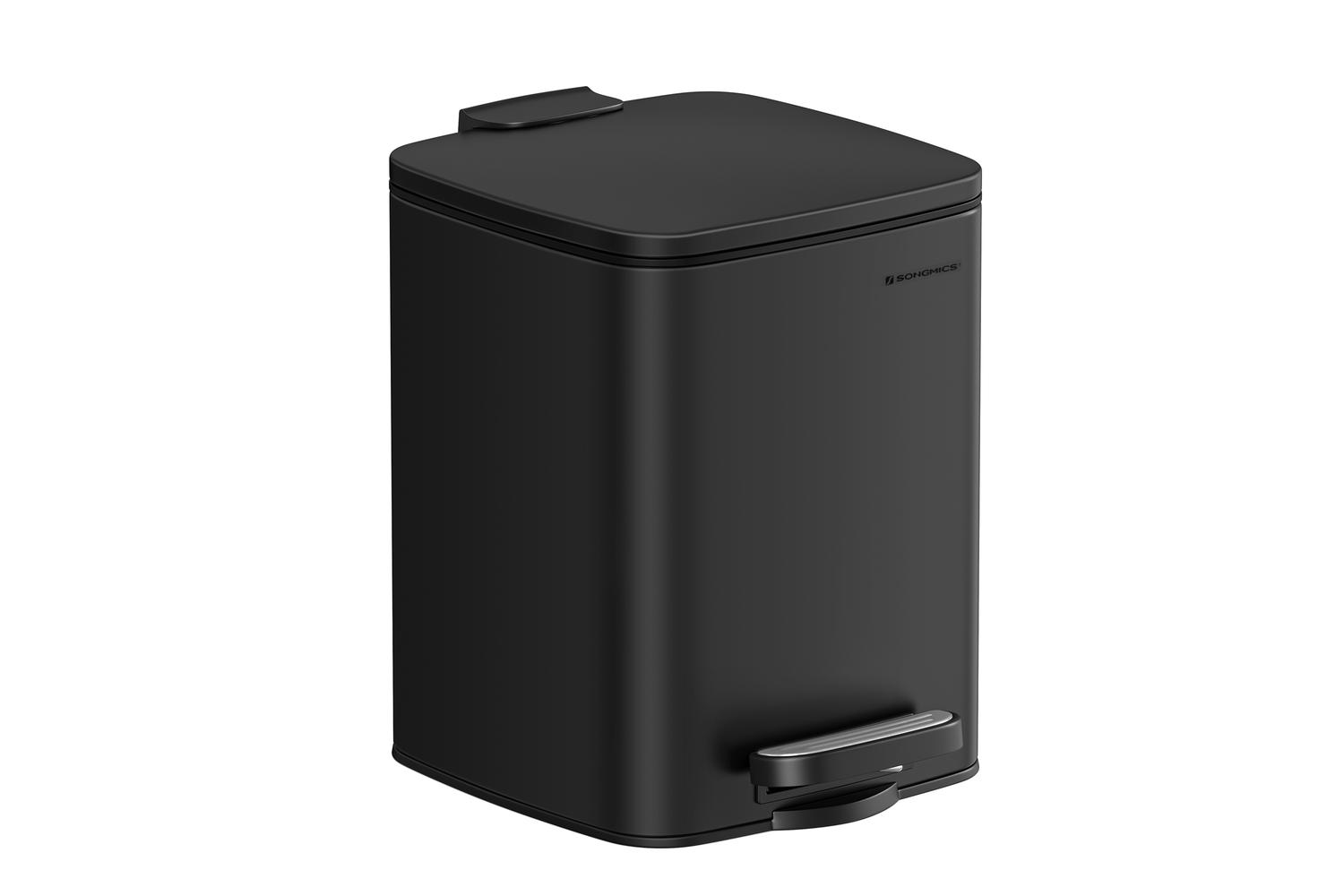 Songmics Trach Can | Rubbish Bin | Steel | 6 Litre