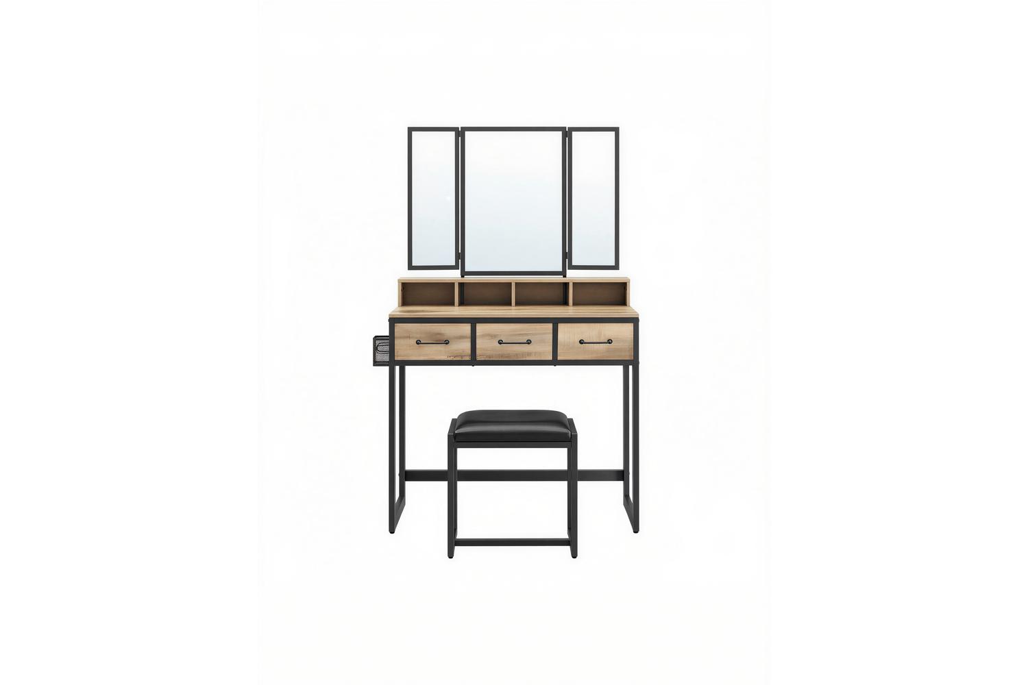Vasagle Vanity Table | Vanity Table | Wood Chipboard And Steel | 90cm