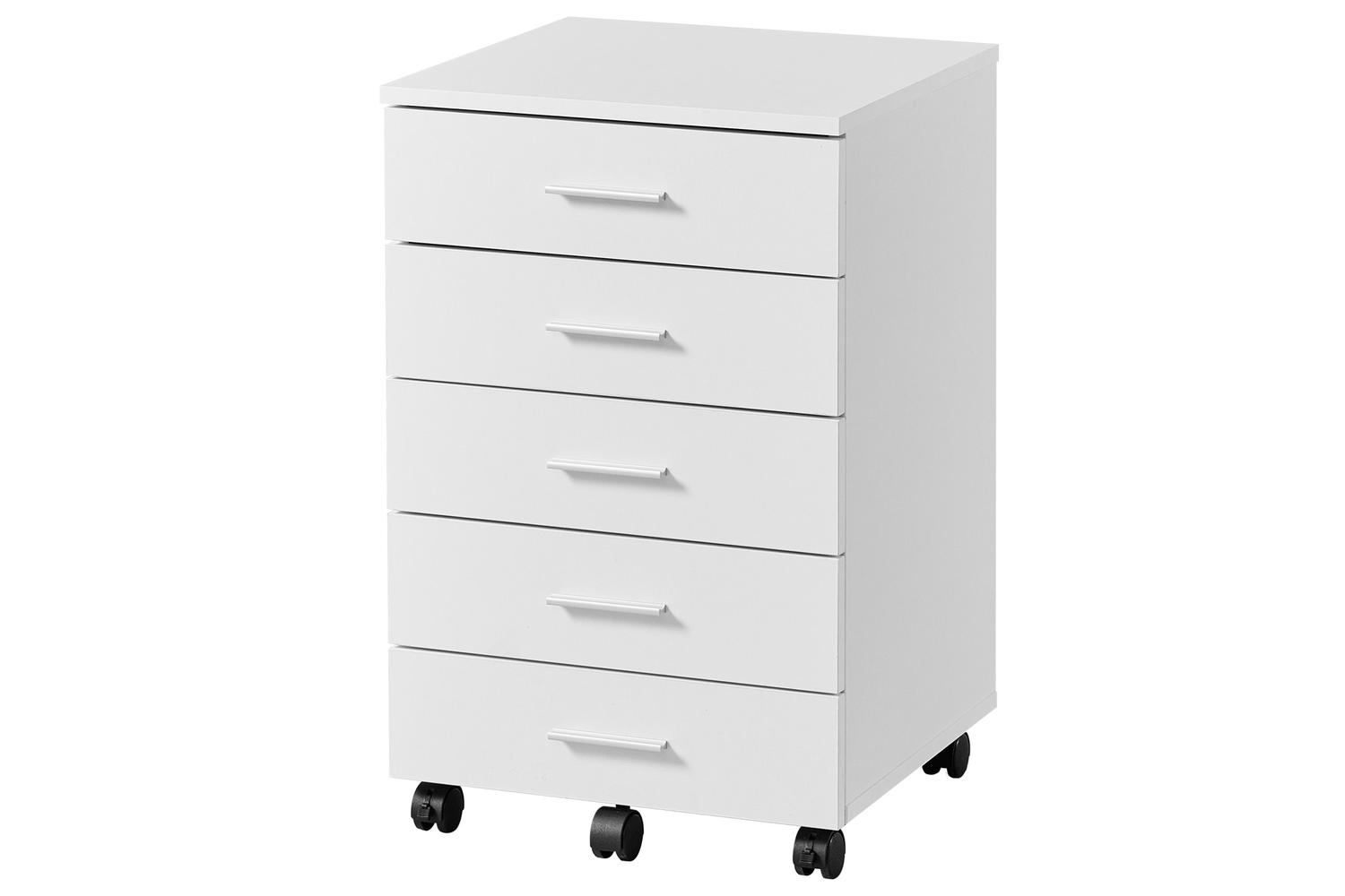 Vasagle File Cabinet | Rolling Storage Unit | Particleboard Mdf | 5 Drawer