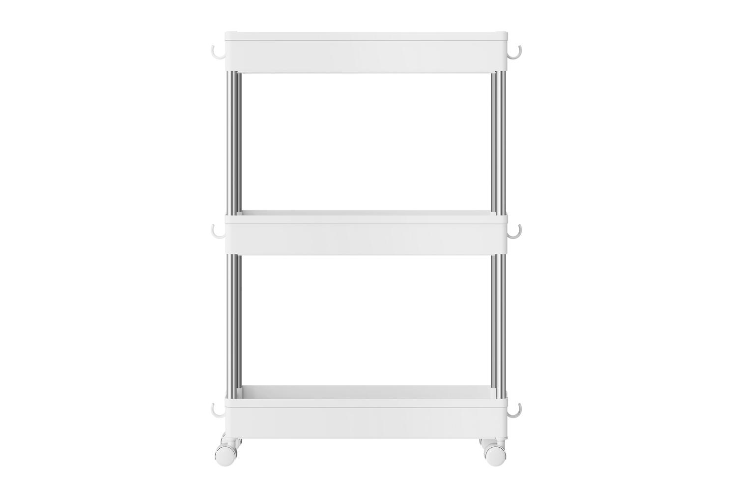 Songmics Storage Cart | Slim Trolley | Polypropylene & Stainless Steel | 14.4 X 42 X 60.6 Cm