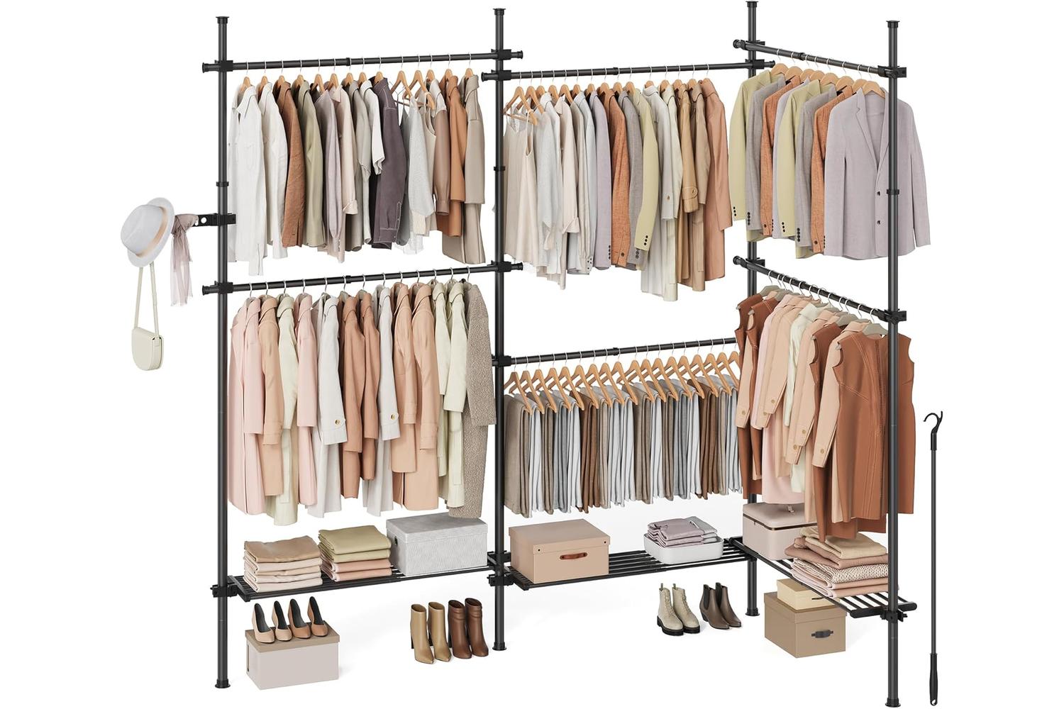 Songmics Garment Rack | Clothes Storage | Steel | Adjustable