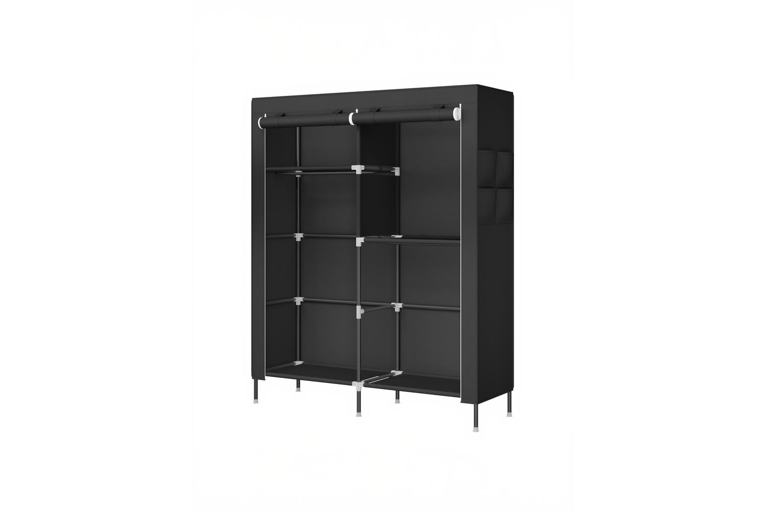 Songmics Wardrobe | Fabric Clothes Storage | Black | 45 X 127 X 180 Cm