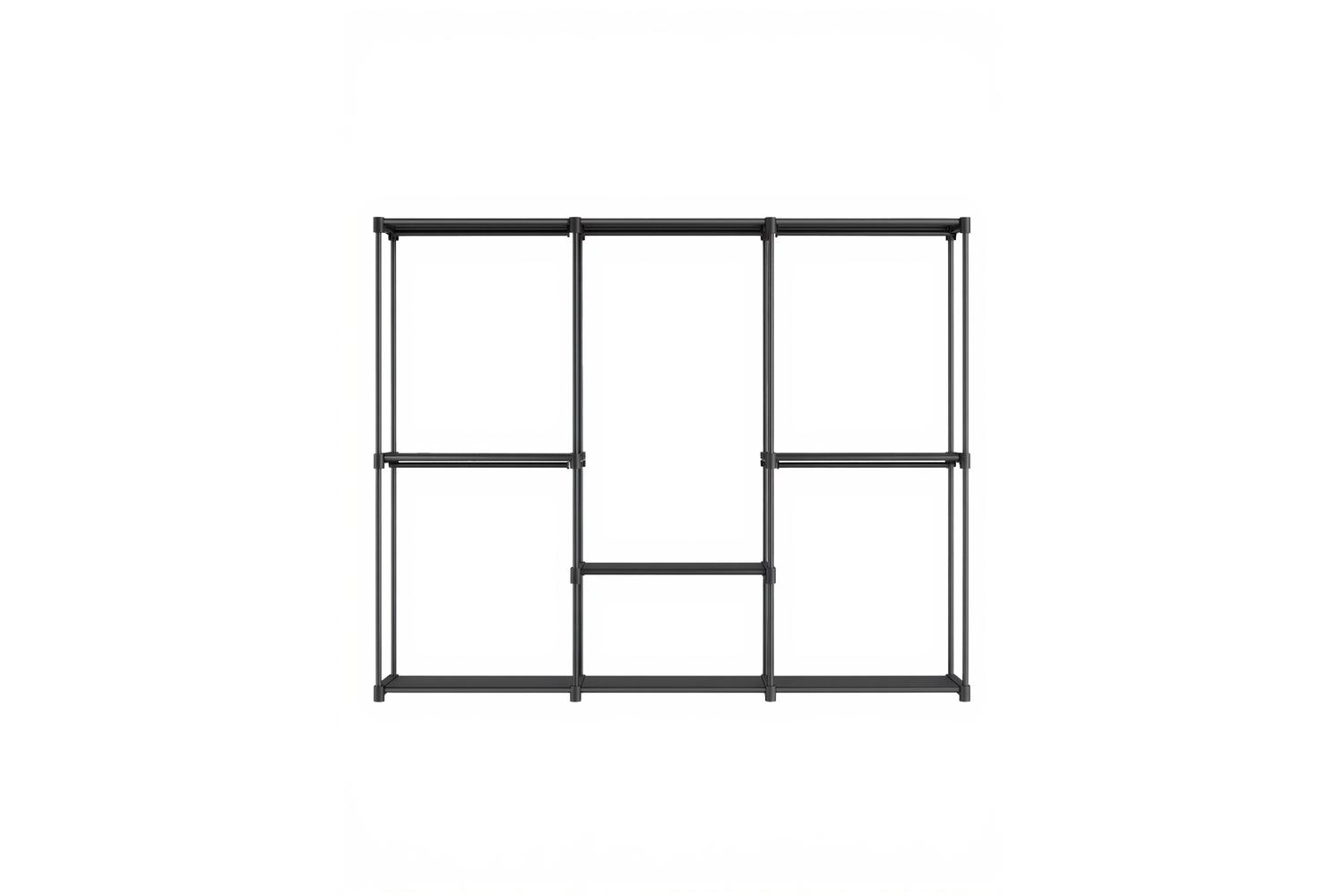 Songmics Wardrobe | Clothes Storage | Non-woven Fabric & Metal Tube | 205 X 43 X 166 Cm