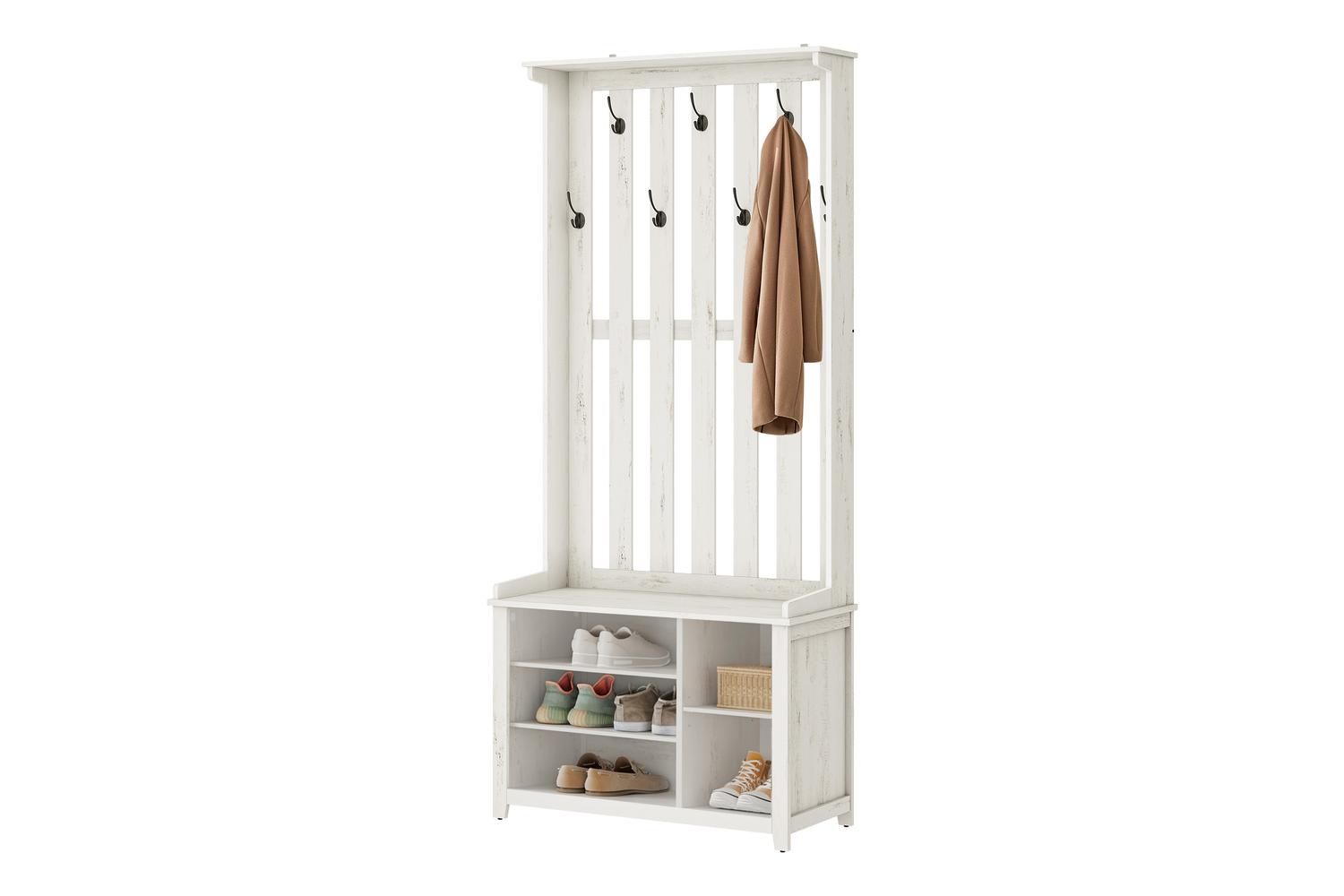Vasagle Hall Tree | Clothes Storage | Particleboard And Steel | 70.9 Inch