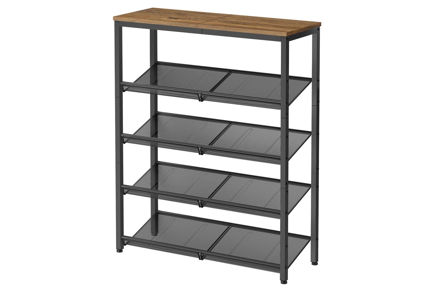 Vasagle Shoe Rack | Shoe Storage | Particleboard And Steel | 5 Tier