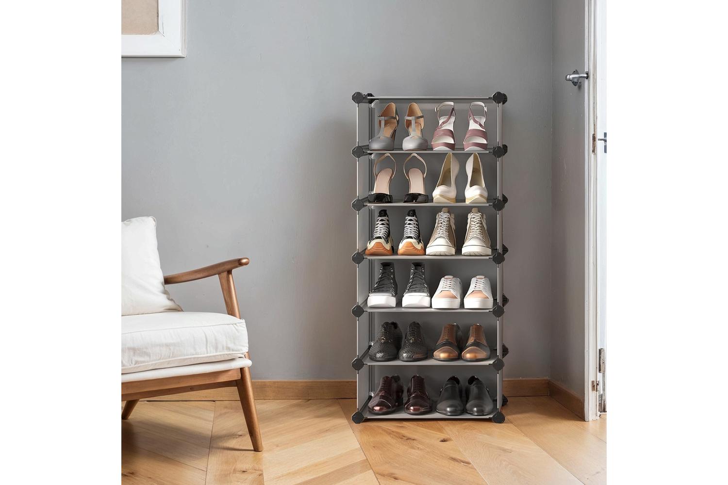 Songmics Shoe Rack | Shoe Storage Cabinet | Plastic & Metal | 10 Tier