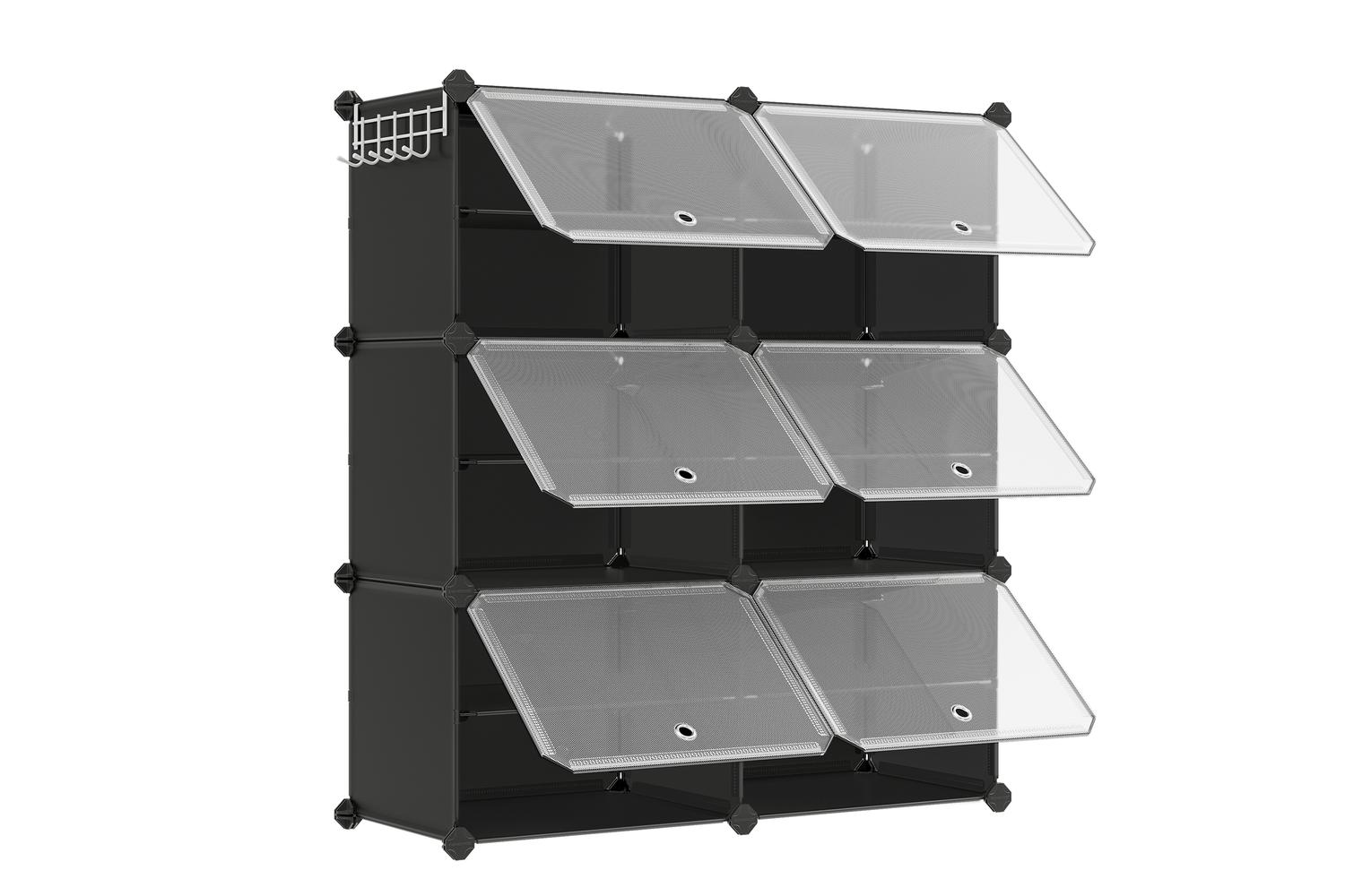 Songmics Shoe Rack | Shoe Organiser Cabinet | Plastic & Steel | Large