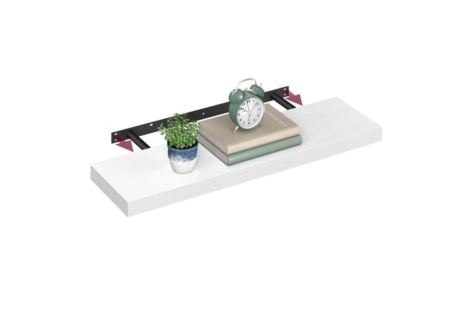 Vasagle Wall Shelf | Floating Shelf | Mdf & Steel | 80cm